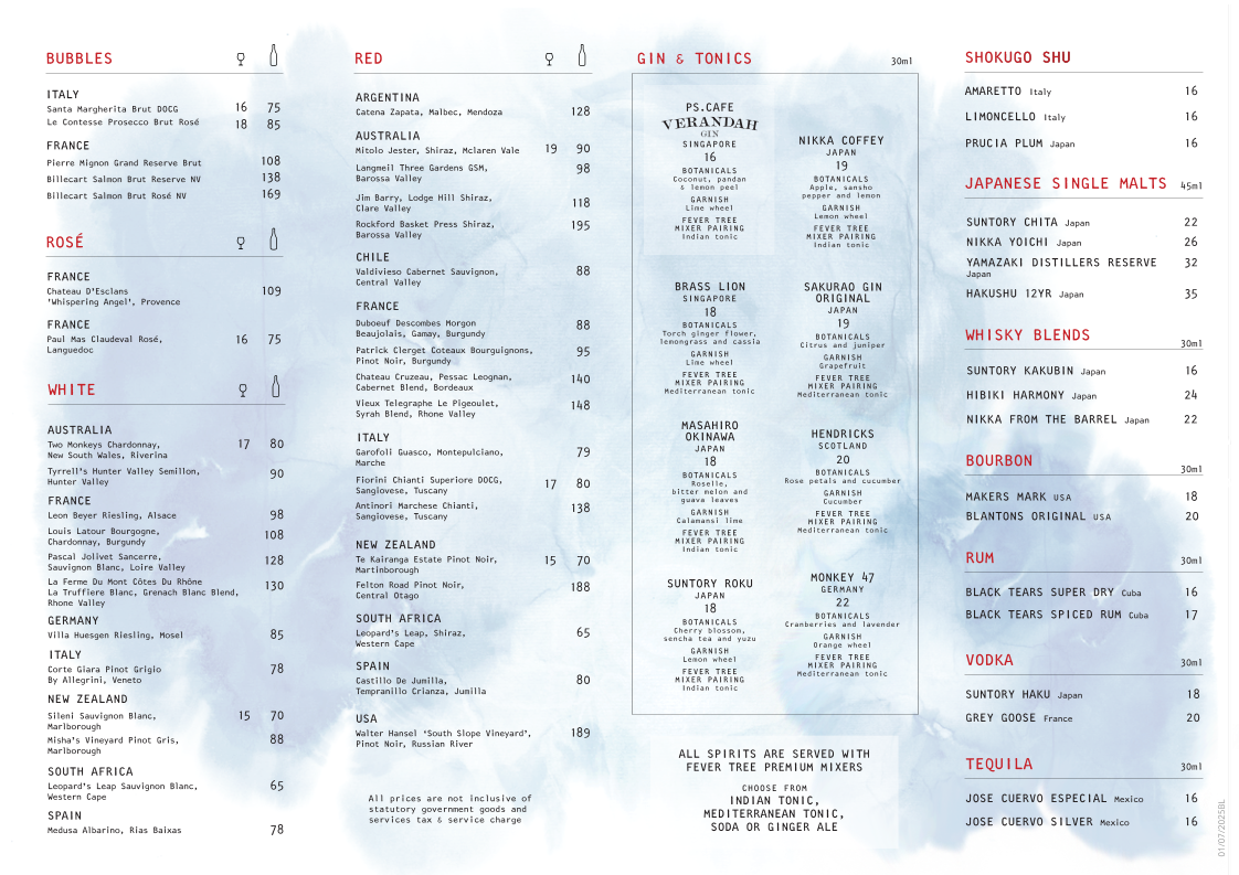 Menu Jypsy One Fullerton-1